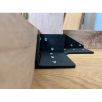 Tischplattenverbinder, Tischbeinverbinder, Verbindungsbeschlag, 3D-Druck, schwarz, 4 Stück im Set